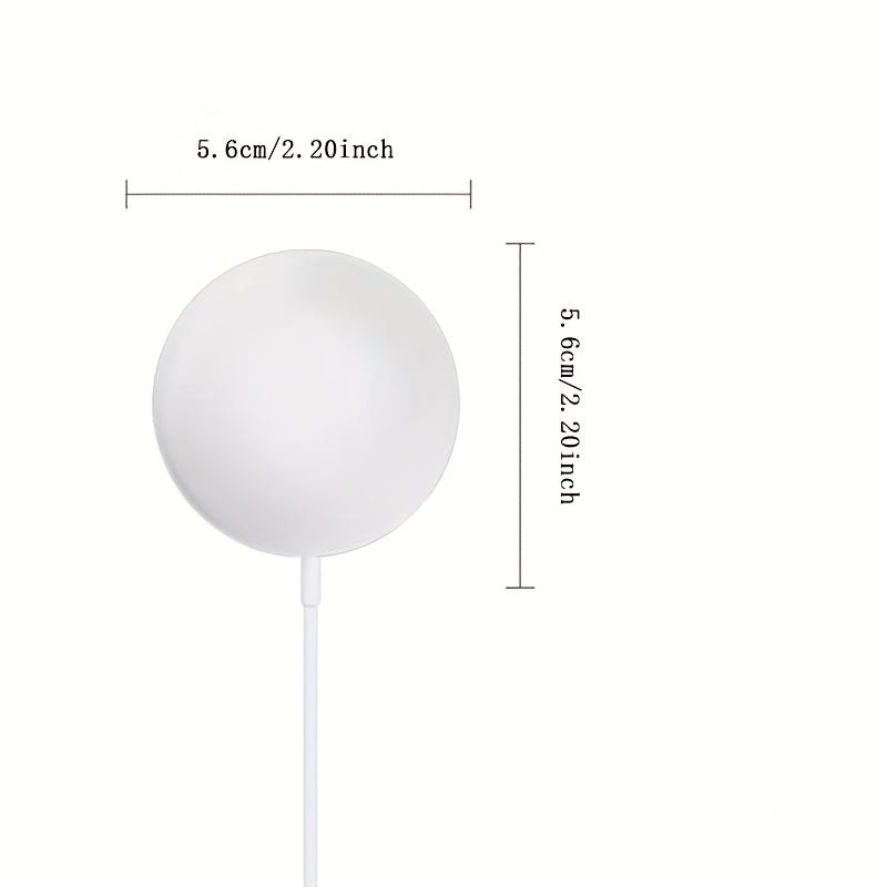 1pc PD 15W Magnetic Wireless Charger, USB-C Fast Charging Dock Station, 36V Max Power, No Battery, 30-50W Output, for iPhone 16 15 14 13 12 11 Pro Max X 8 Plus, with Quick Delivery