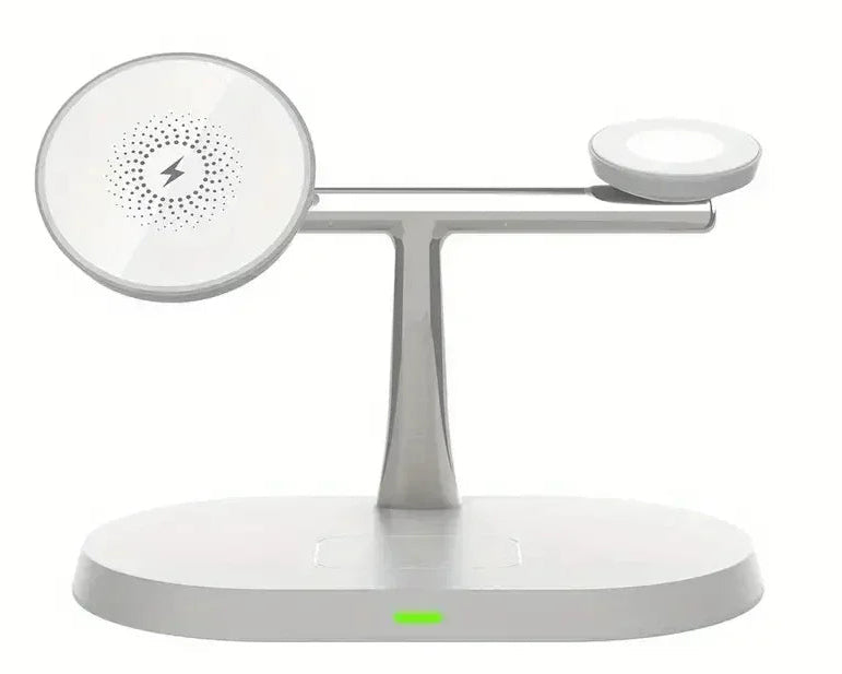 NEW Magnetic Wireless Charger Stand For iPhone 16 15 14 13 12 Pro iWatch 9 8 Airprods 3 In 1  Fast Charging Station